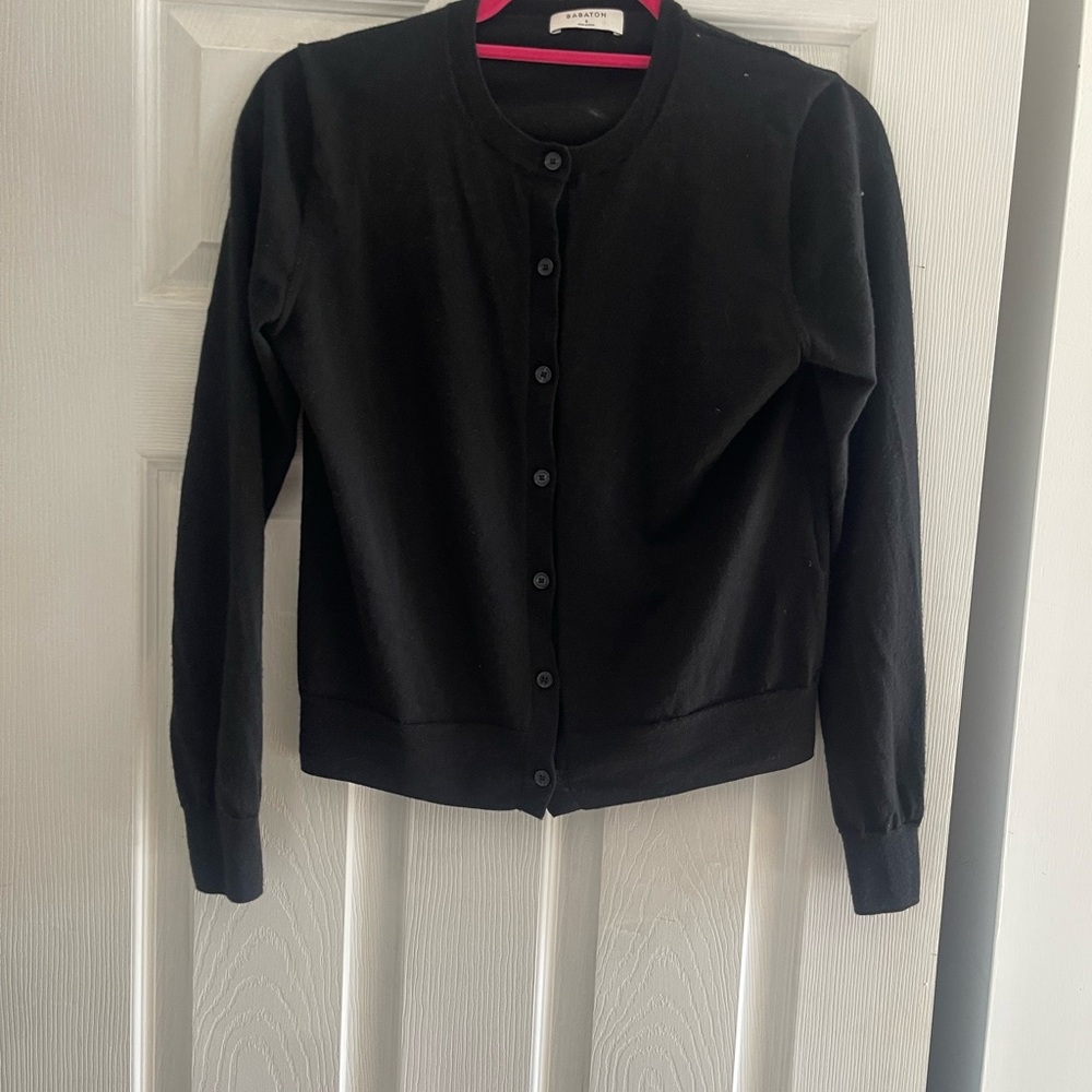 Babaton Black Fitted Jacket Cardigan